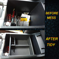 JKCover center console organizer for Kia Telluride anti-slip pads keep coins in place.