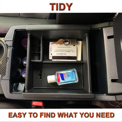JKCover center console organizer for Toyota 4Runner with anti-slip pads reduces rattling.