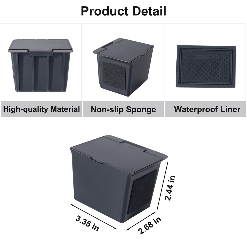 JKCOVER center console storage box improves small-item access during daily drives.