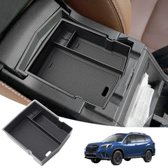 JKCover center console tray for Forester 2024 top view showing organized storage and seamless fit.
