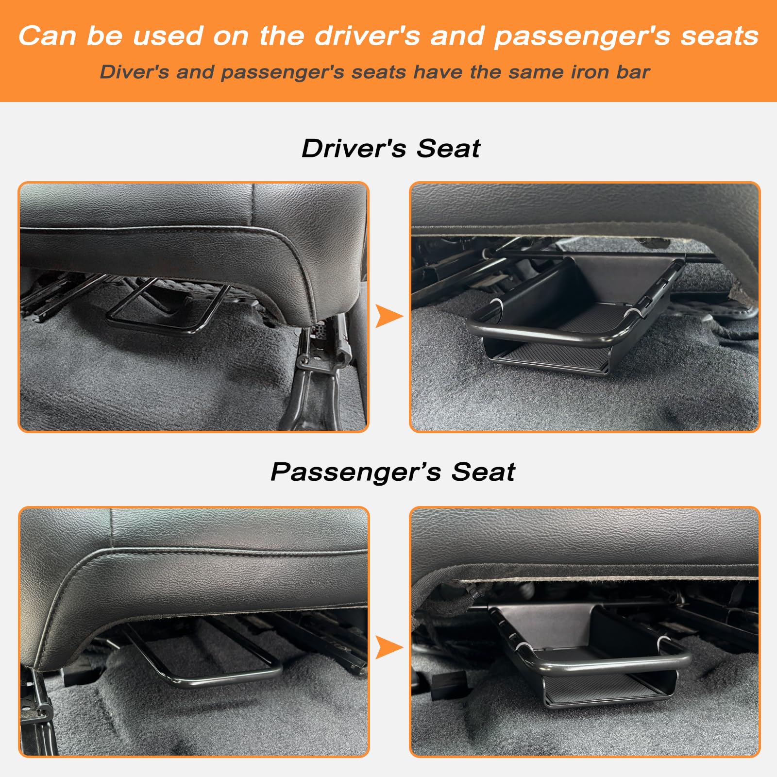 JKCover patented design tray blends with interior for a factory-like look in a Wrangler.