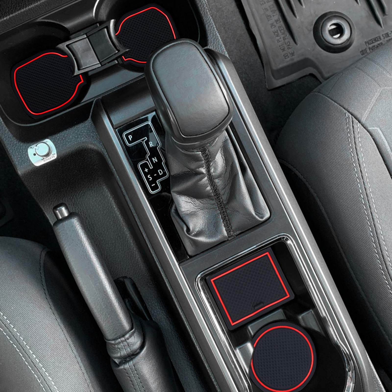 JKCOVER Tacoma center console liner shields against dust and minor spills.