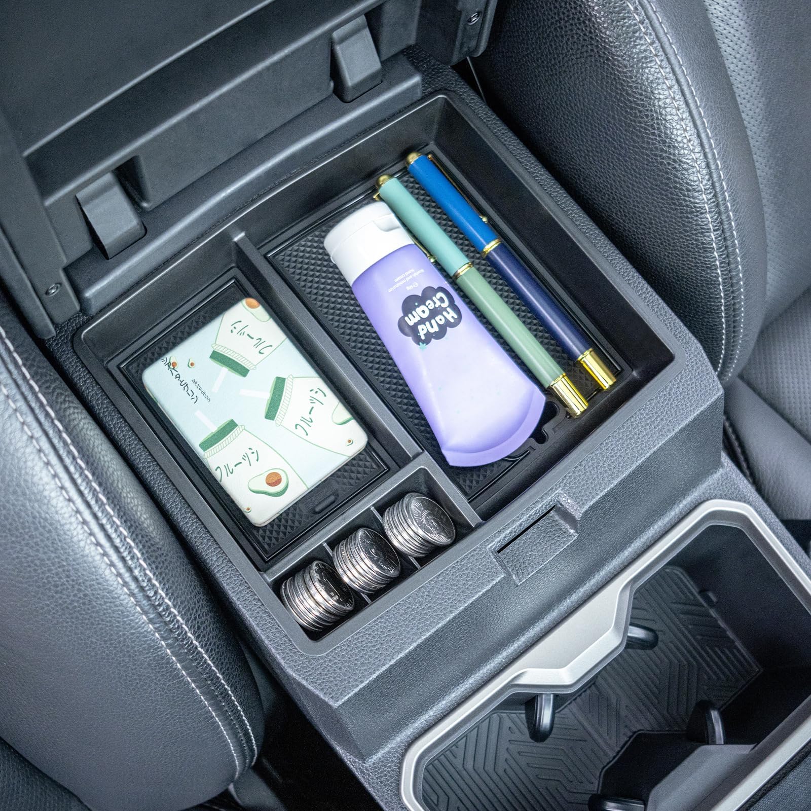 JKCOVER Tacoma tray with washable mats reduces rattling and secures items