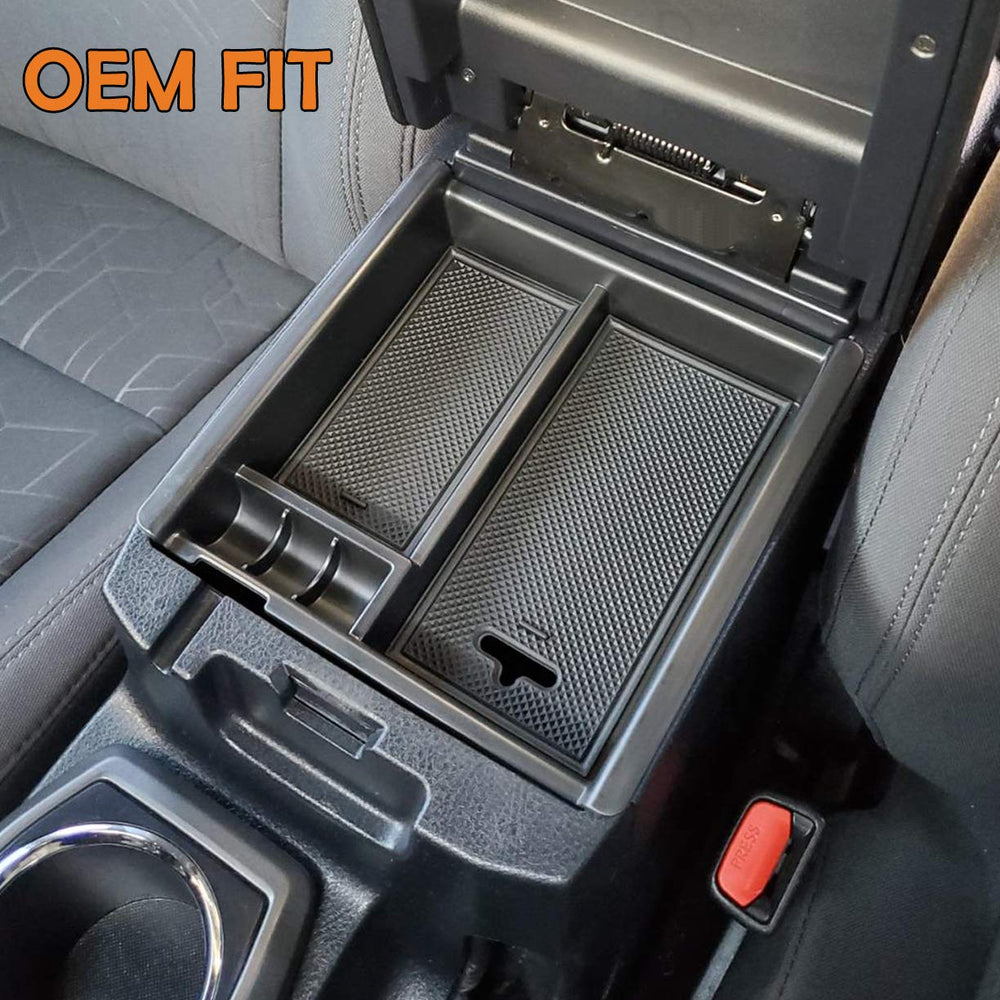 JKCOVER center-console tray side view highlights compact organization