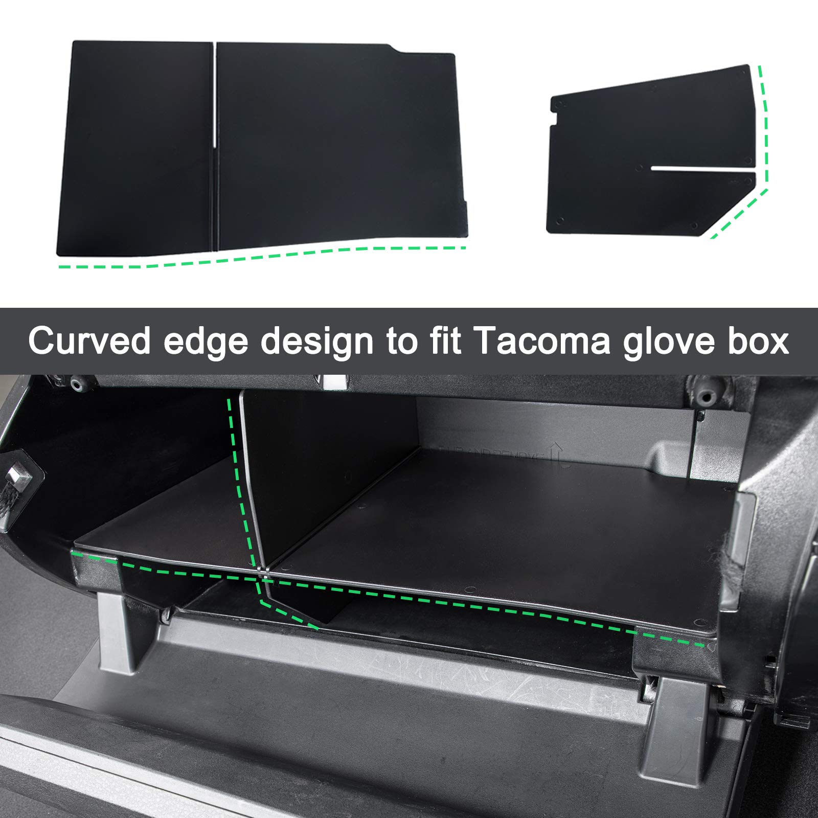ABS matte-finish divider adds a durable, OEM-like look to your Tacoma.