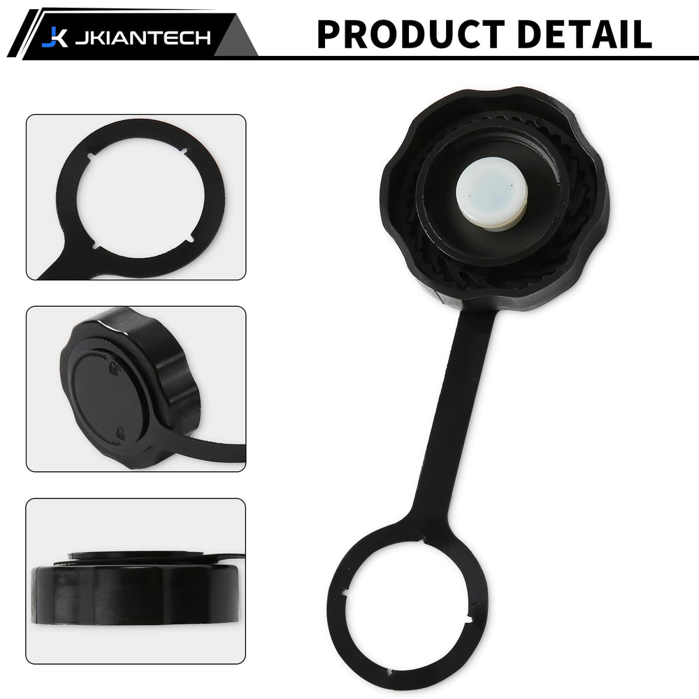 JKIANTECH cap secure-seal provides a tight fit even during intense vibrations.