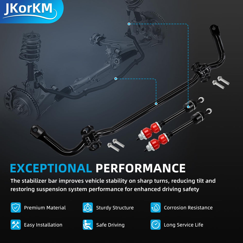 JKorkM ram 1500 stabilizer assembly on vehicle improves cornering
