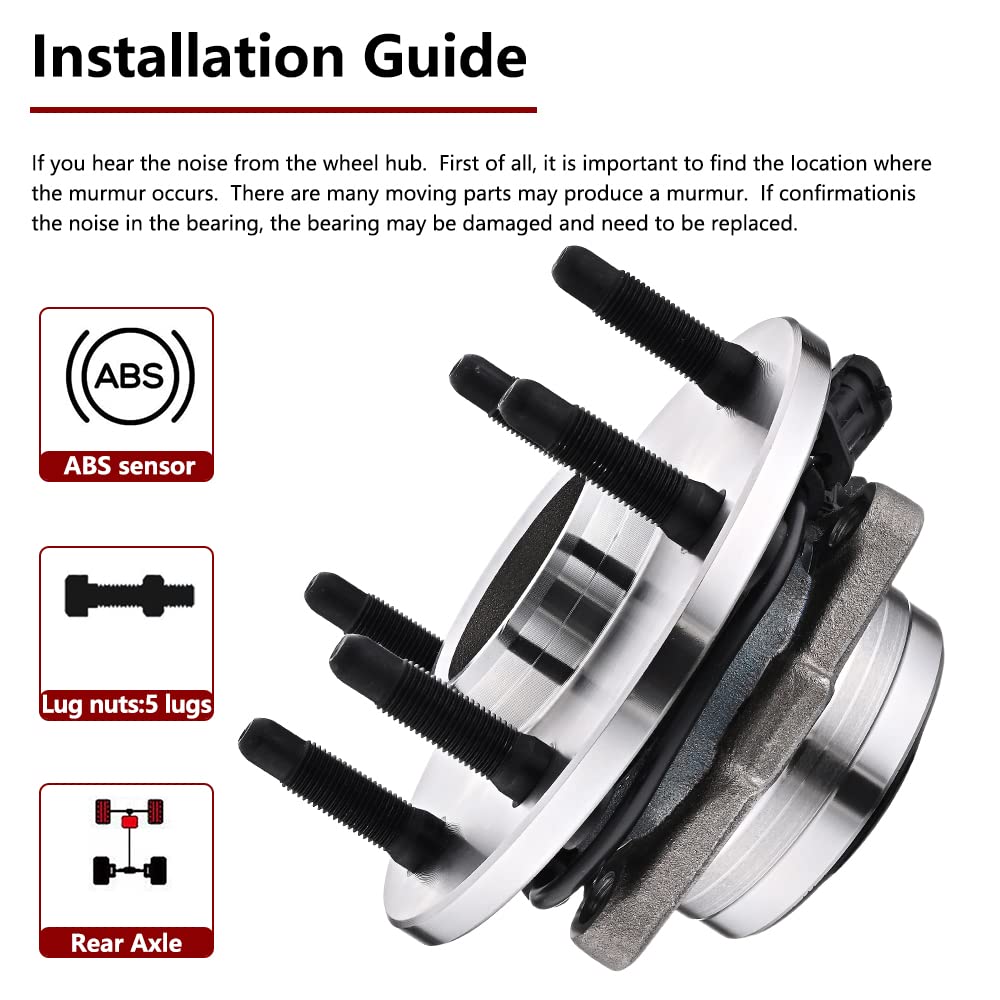 JLEO front-wheel hub highlighting ABS sensor integration for braking systems.