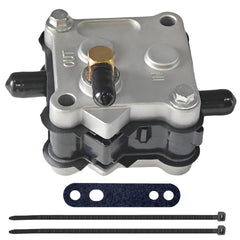 JLM Marine fuel pump side view, compact install-ready design