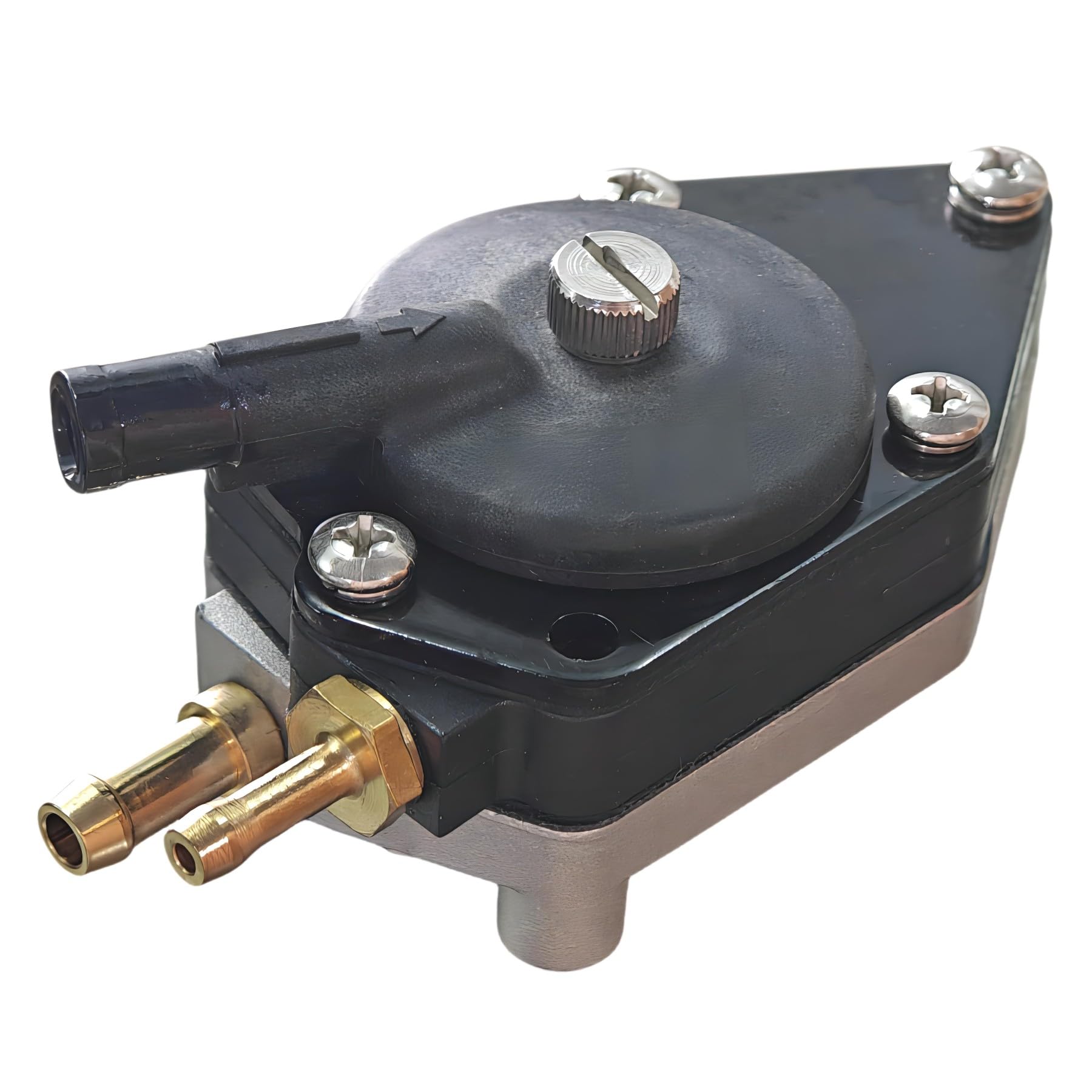JLM MARINE durable-build 438555 fuel pump for in-boat use.