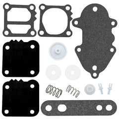 JLM Marine 857005A1 fuel pump diaphragm kit, front view, ready for on-site maintenance