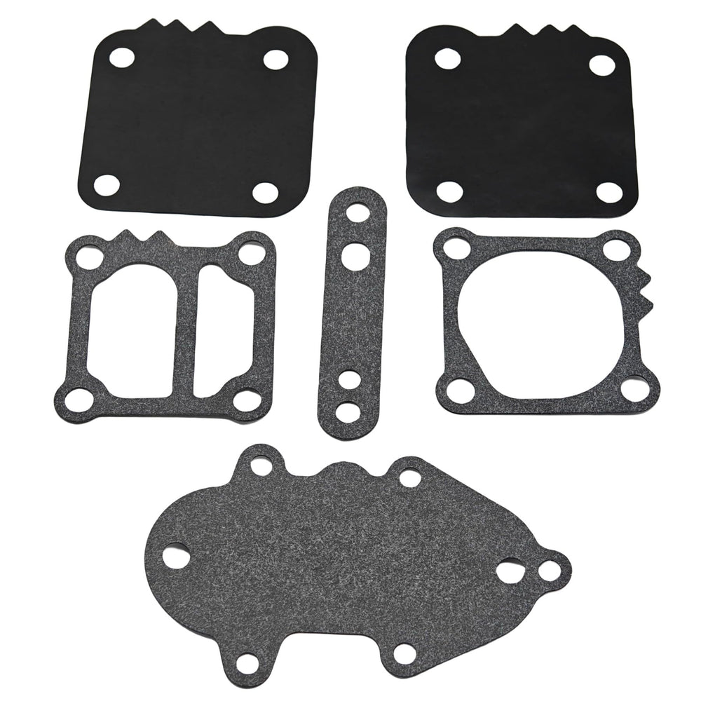 JLM Marine 857005A1 kit in opened package with diaphragms and gaskets for DIY replacement