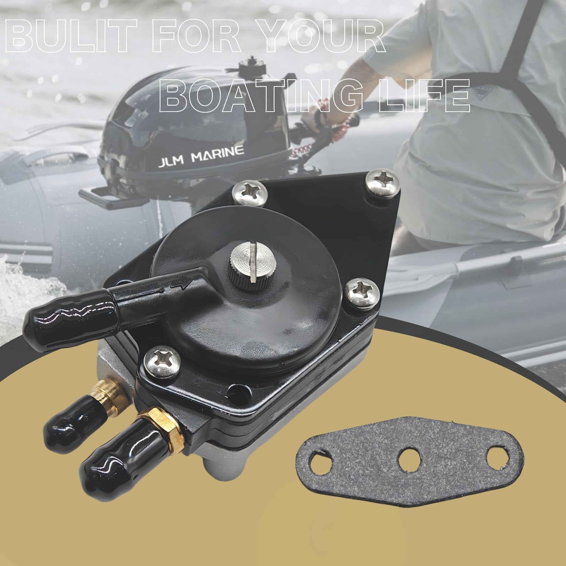 JLM Marine gasket seal in place for secure, leak-free installation