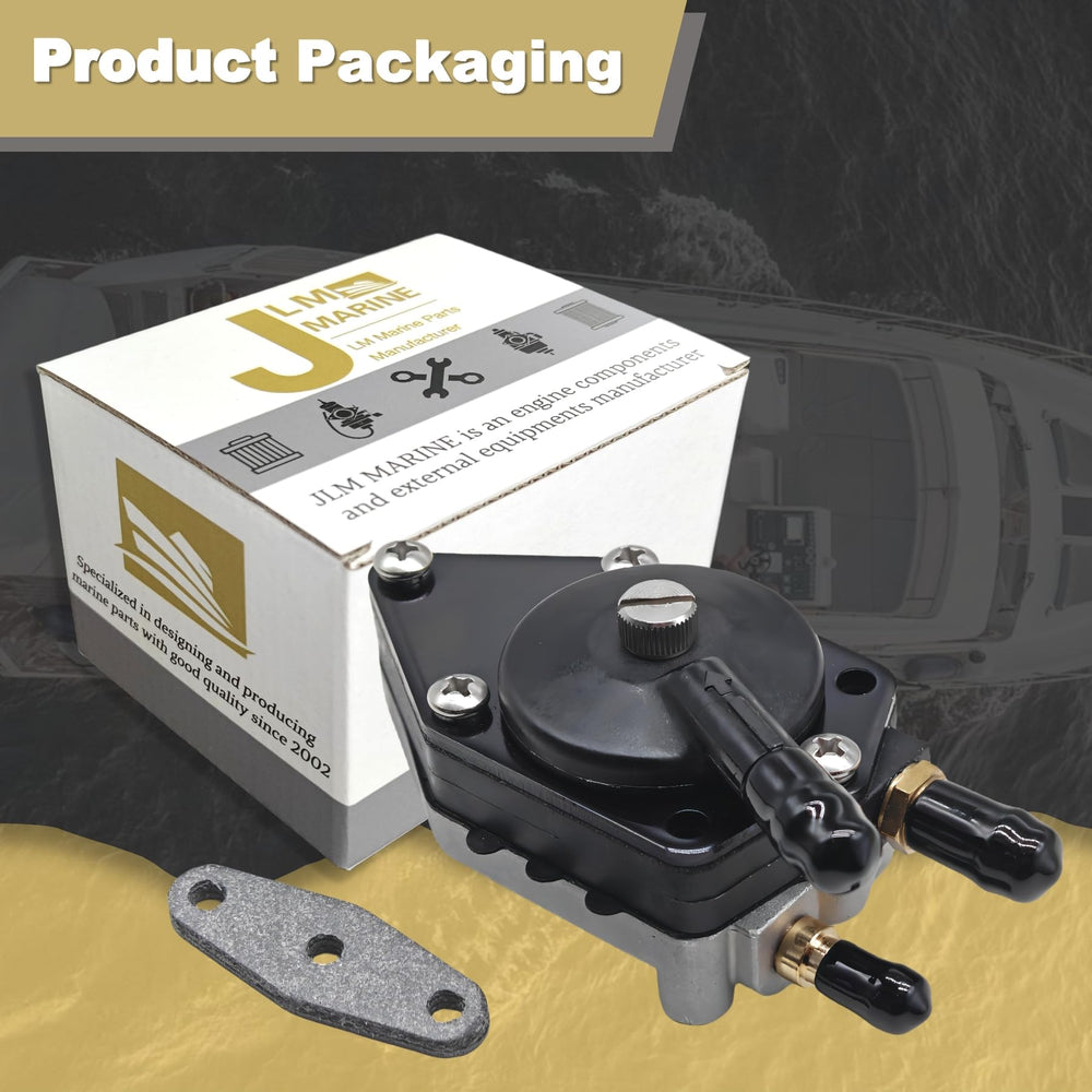 JLM Marine outboard pump close-up highlighting robust construction for longevity
