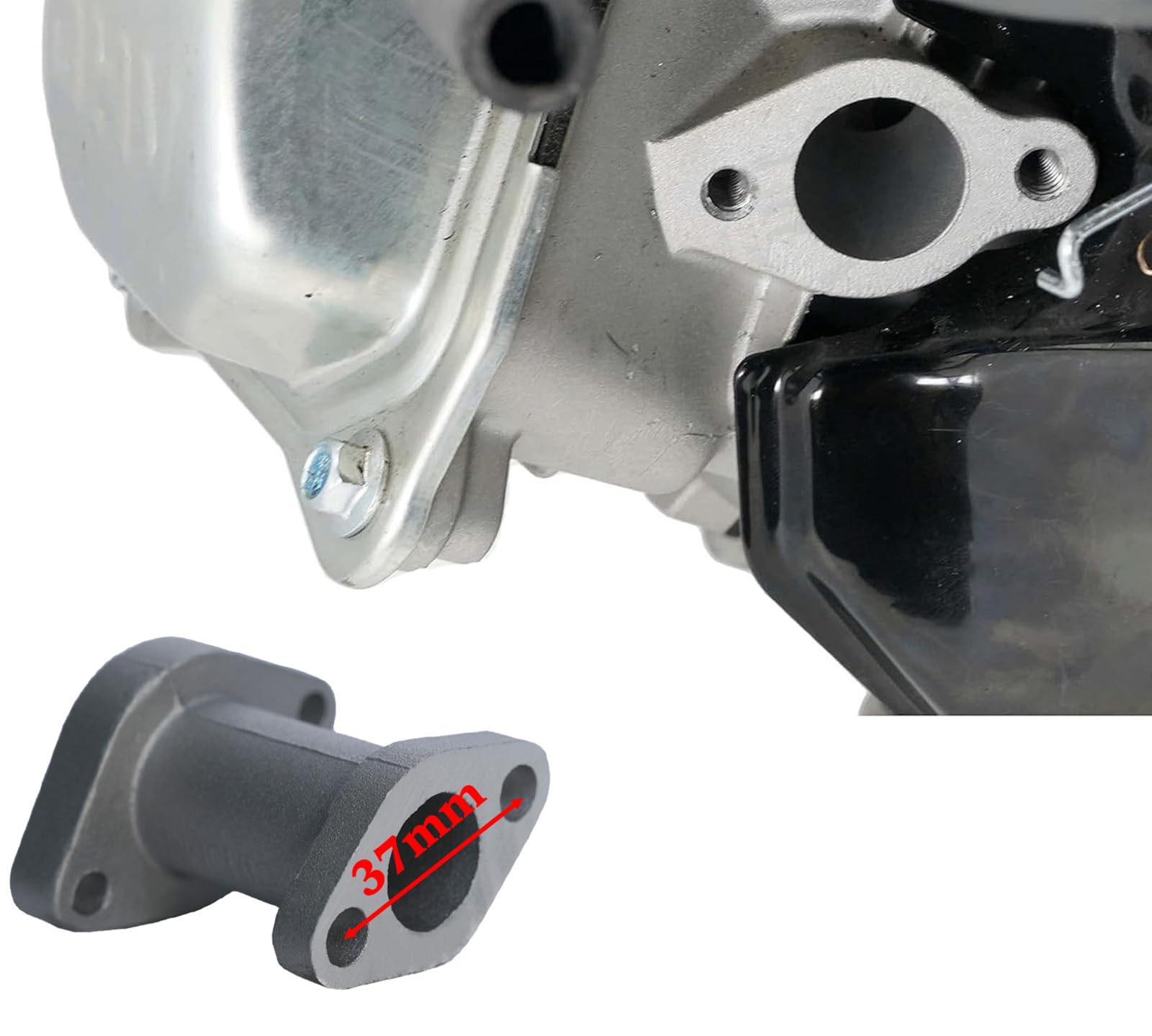 Close-up of the 19mm intake port on JMCHstore manifold