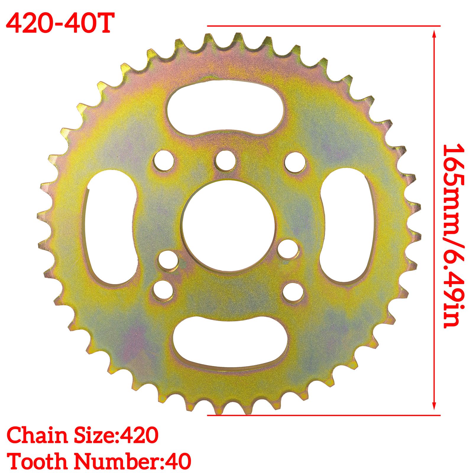 JMCHstore 40T sprocket teeth design for smooth power transfer