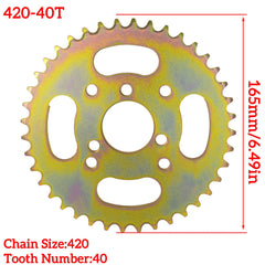 JMCHstore 40T sprocket teeth design for smooth power transfer