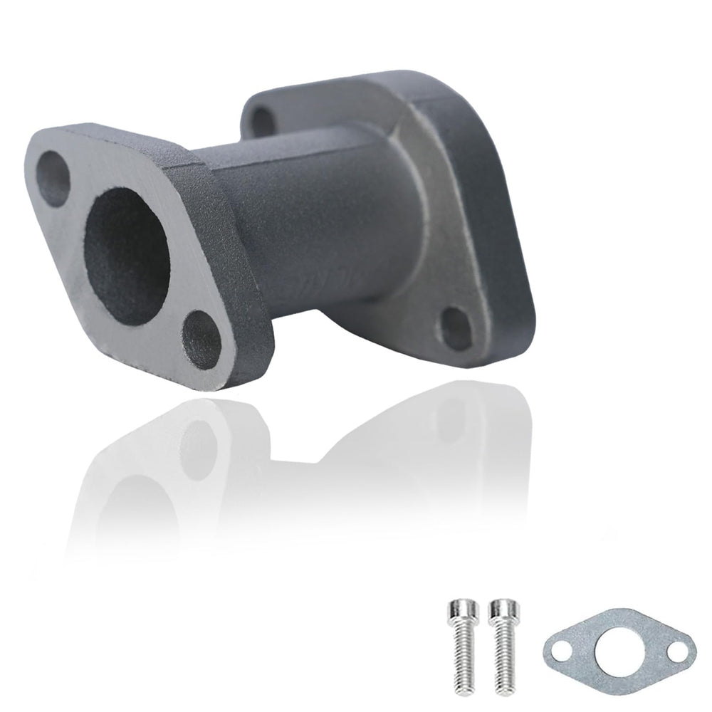 JMCHstore aluminum racing intake pipe installed on Coleman CT100U mini bike for a cleaner intake path