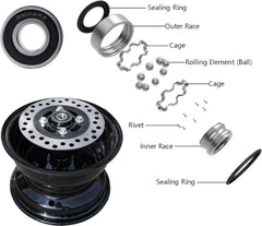 JMCHstore replacement brake pads included for easy maintenance after rugged rides.