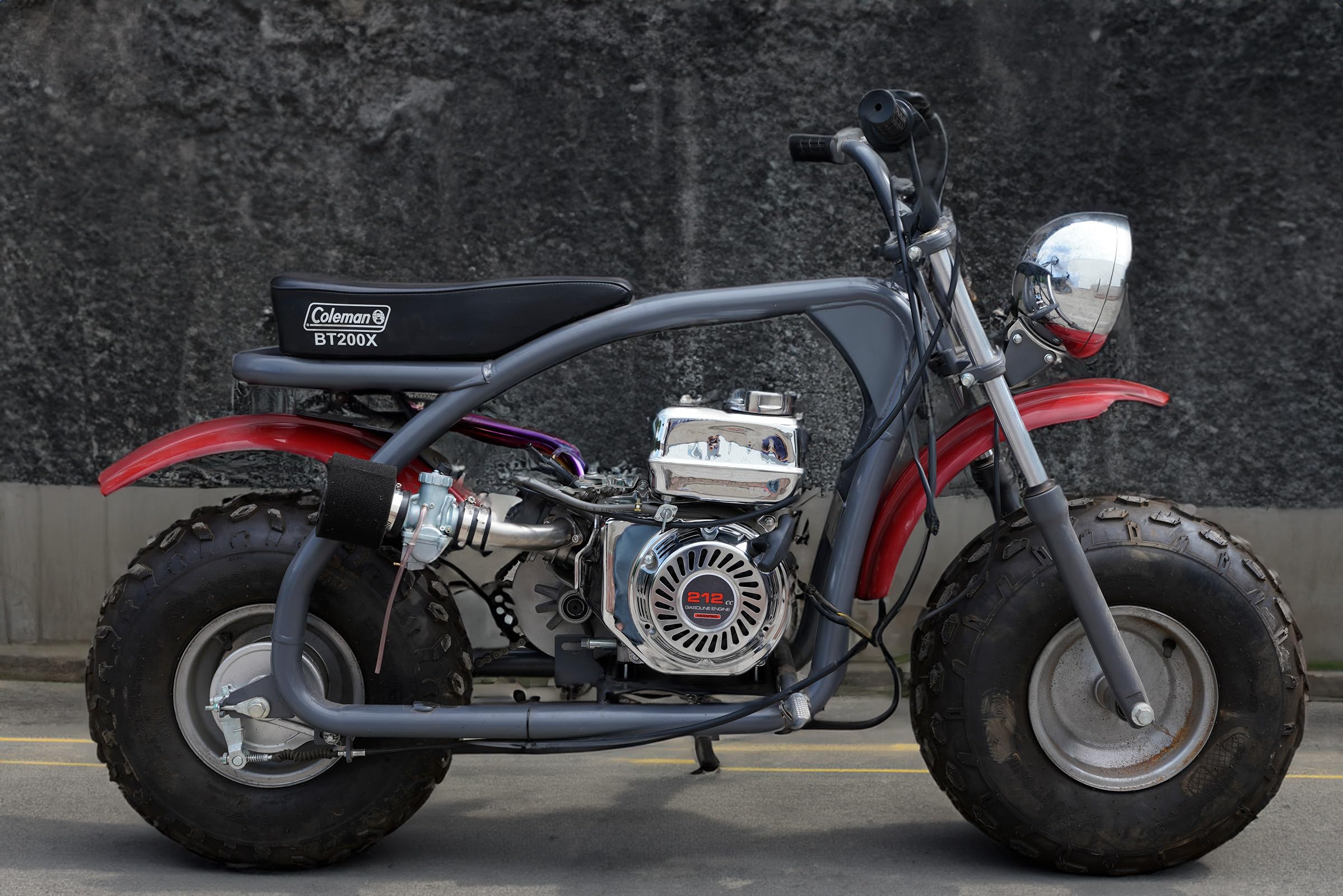 JMCHstore brilliant chrome pull start close-up shows cord and durable housing.