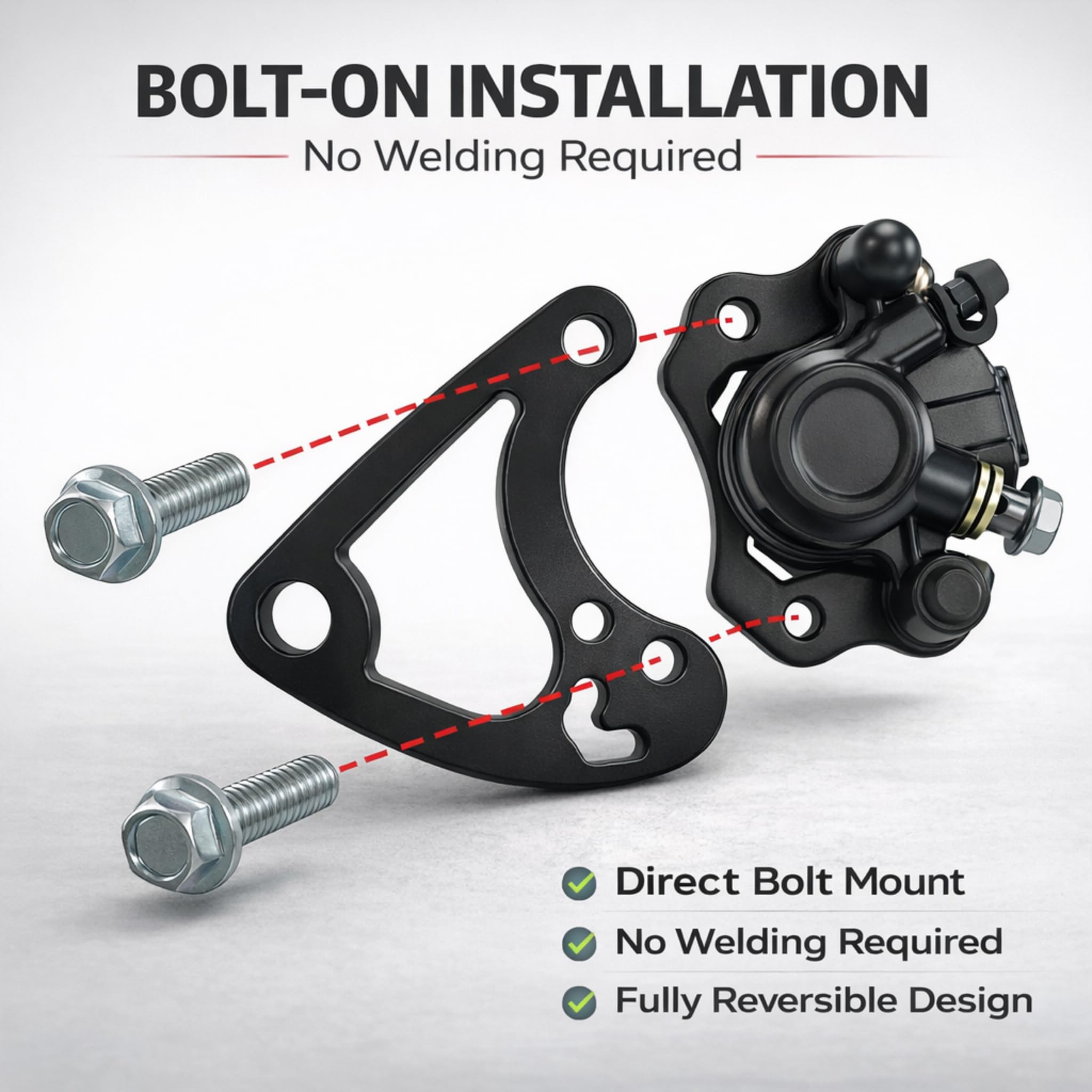 Direct bolt-on design requires no permanent frame modifications