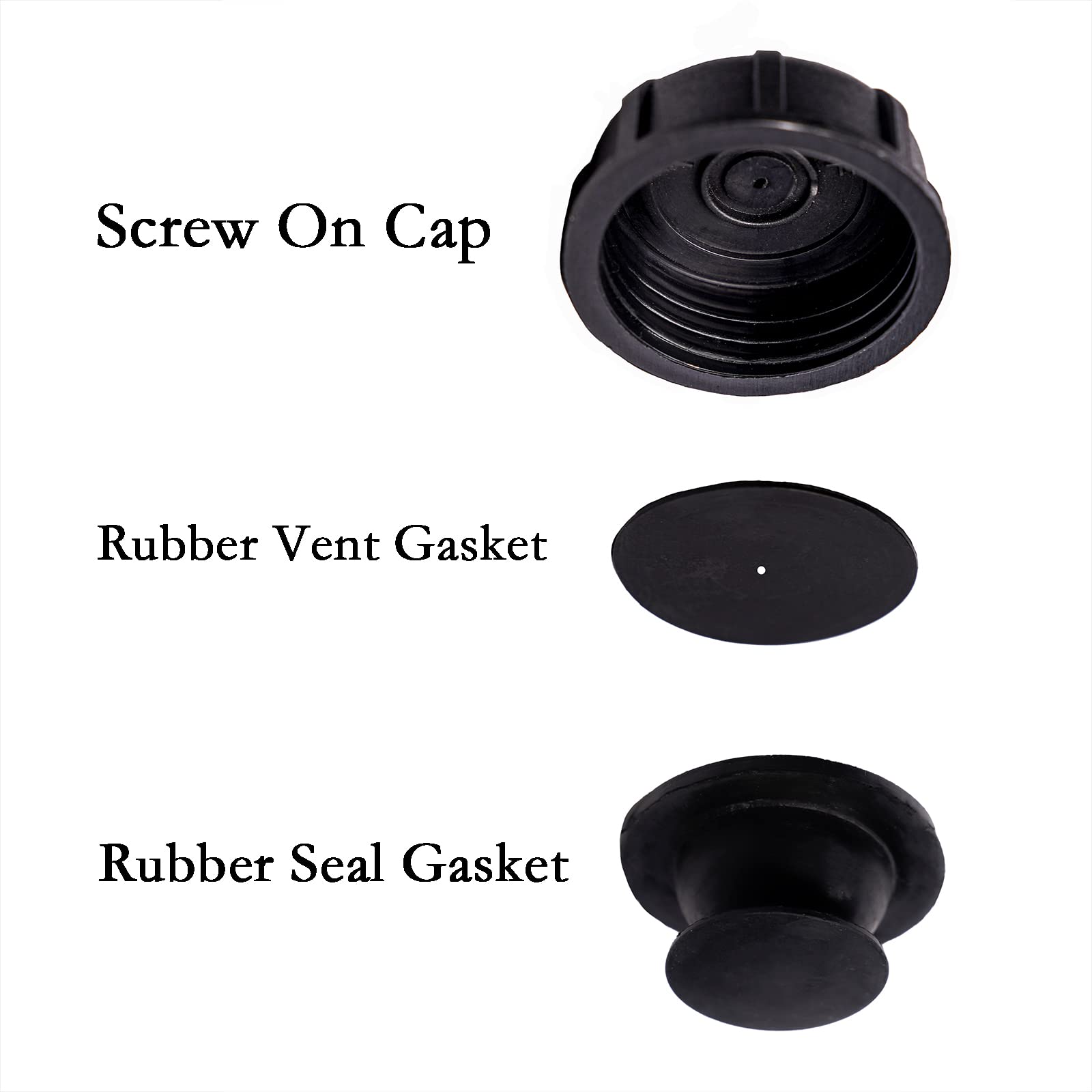 JMCHstore rubber vent gasket for cap, enhances seal and reduces fuel leakage risk.