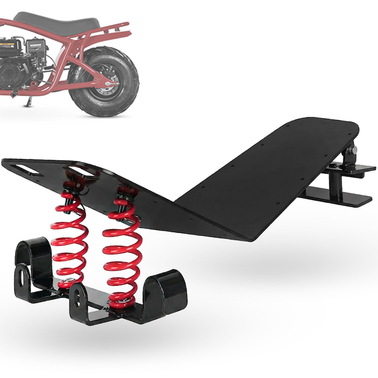 JMCHstore mini bike seat spring kit installed on Coleman B200 for smoother ride