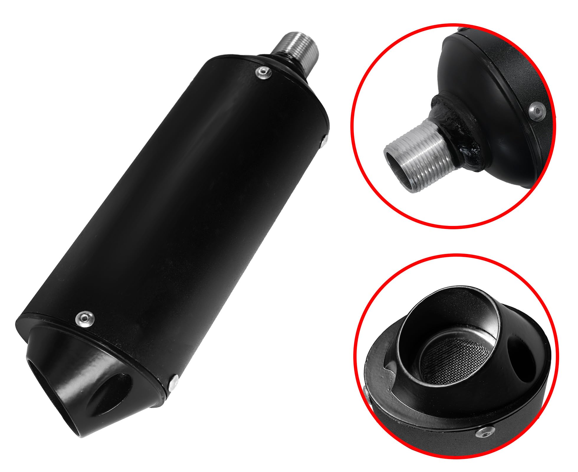 JMCHstore muffler stainless lock ring resists vibration