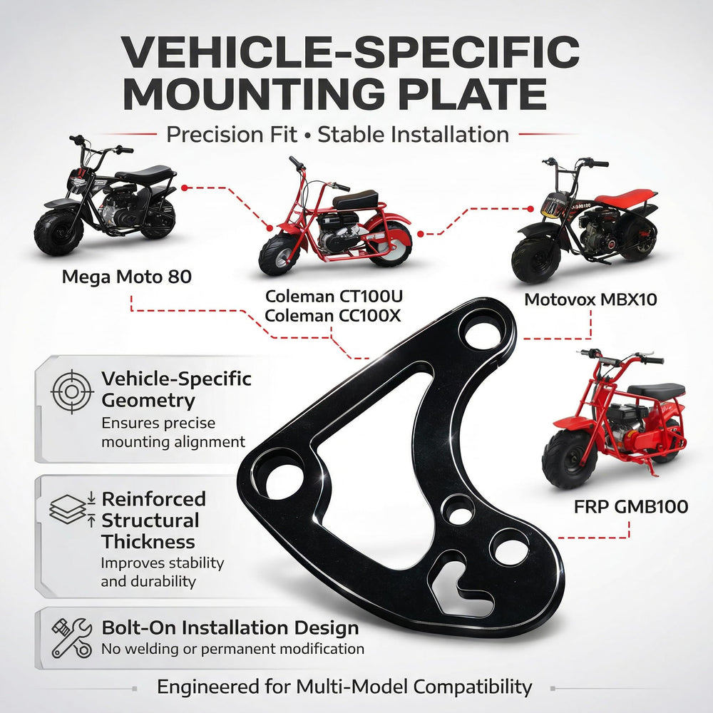 Powder-coated finish resists rust for outdoor riding