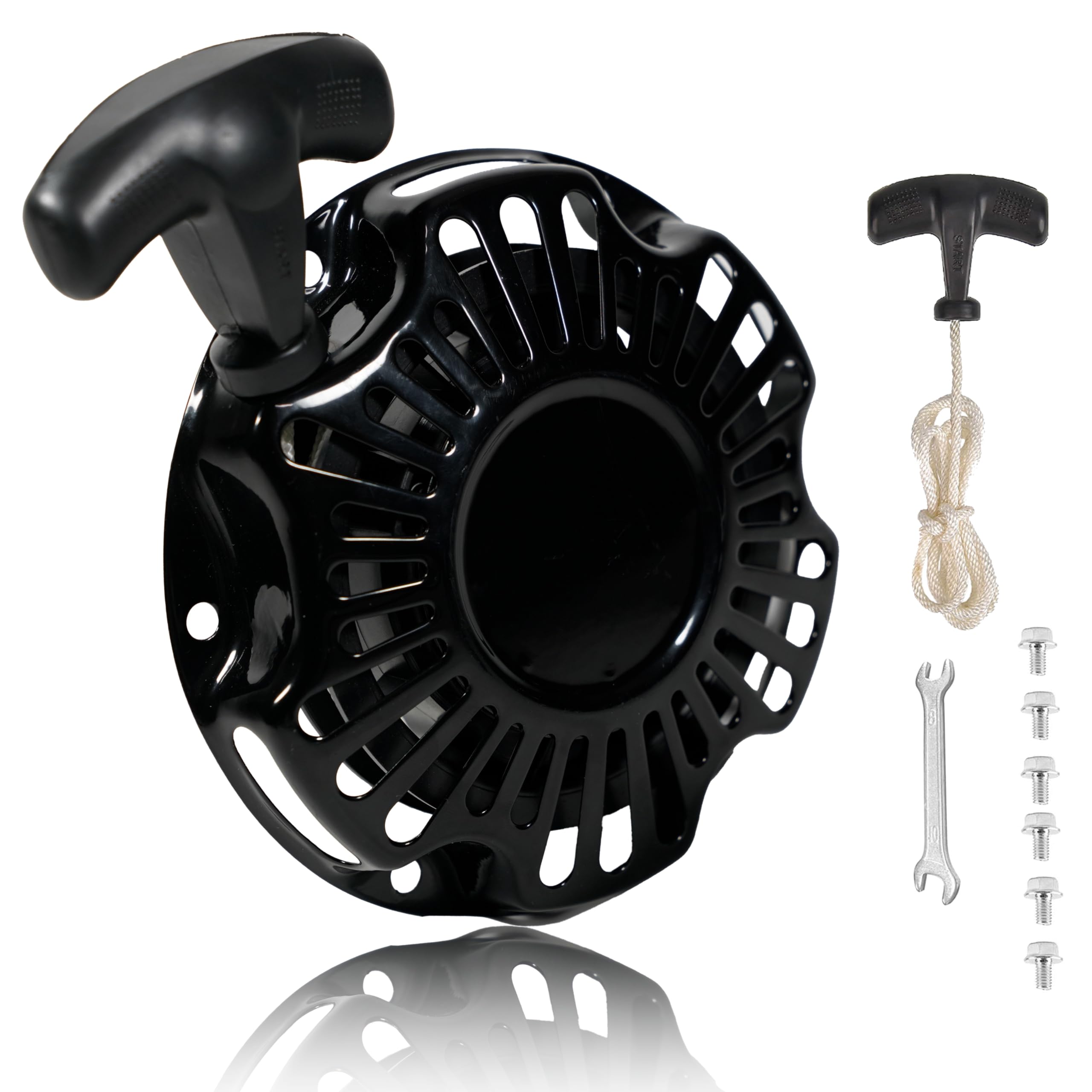 JMCHstore pull-start recoil starter assembly for compatible mini bikes, easier starting