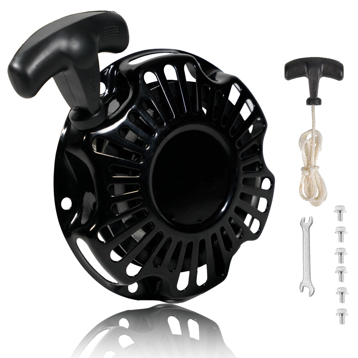 JMCHstore pull-start recoil starter assembly for compatible mini bikes, easier starting
