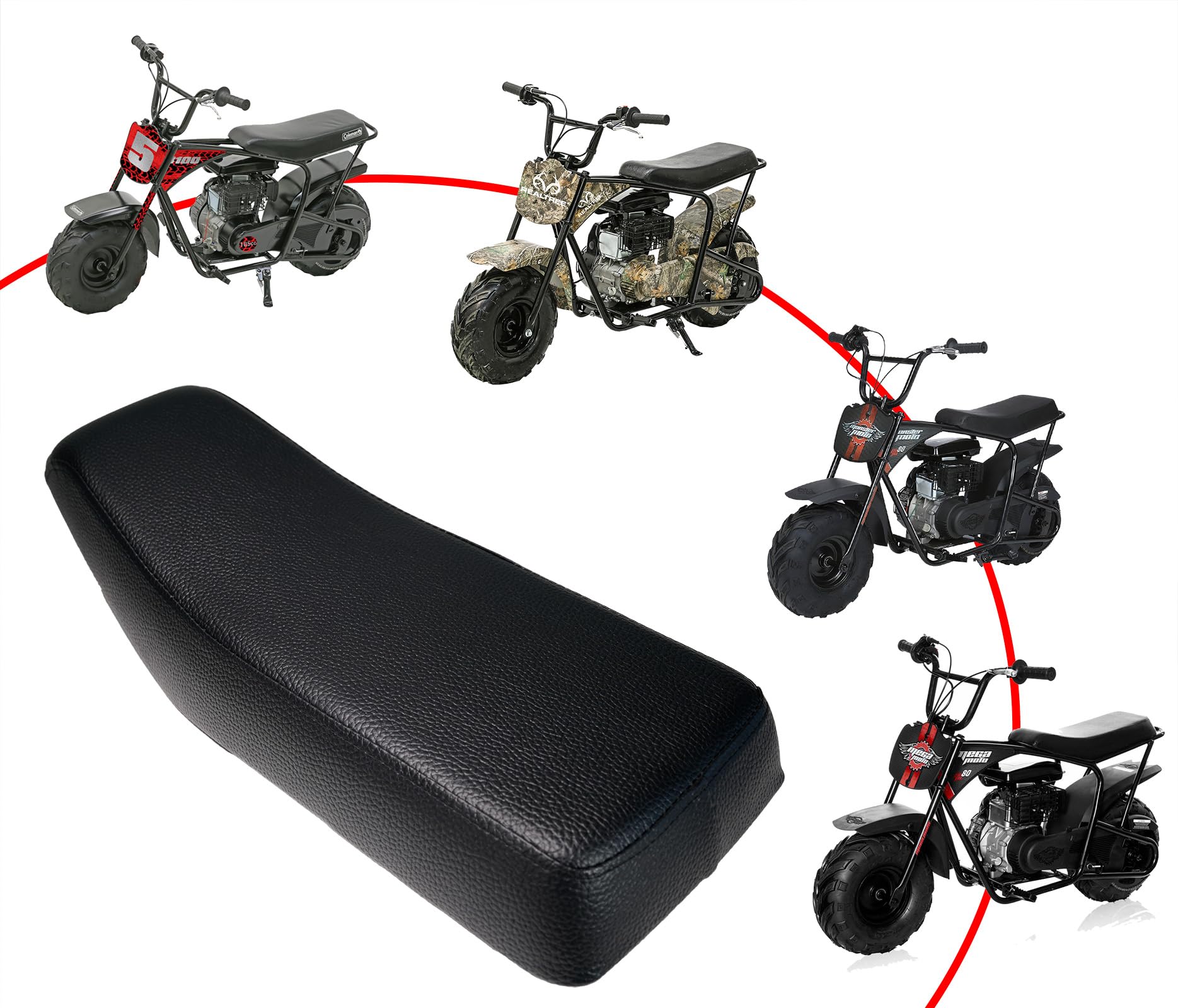 JMCHstore upgraded MM-B105 seat, side view, highlighting supportive foam reducing fatigue.