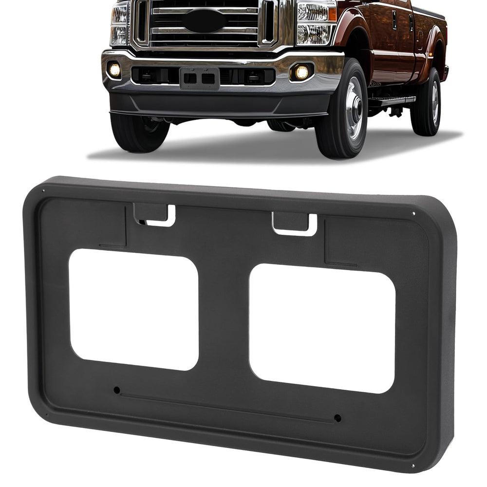 JMTAAT front license plate bracket for Ford Super Duty ensures secure mounting.