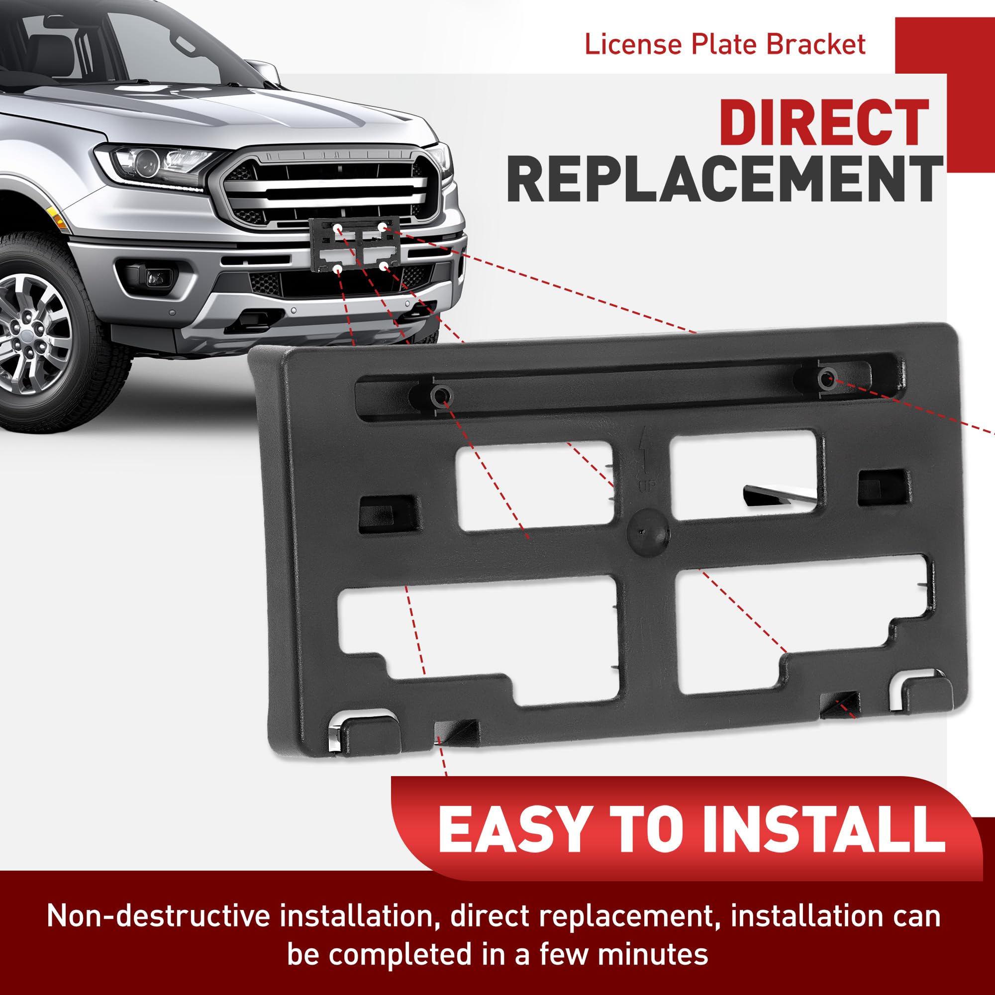 JMTAAT unfinished black surface adds rugged style to your Ranger exterior.
