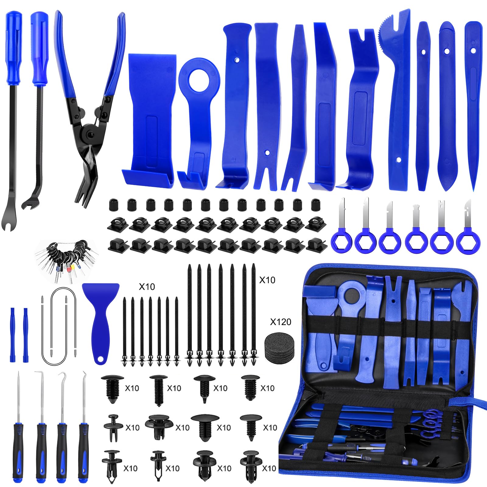 JNLK 352pcs trim removal tool set for comprehensive interior and exterior panel work.