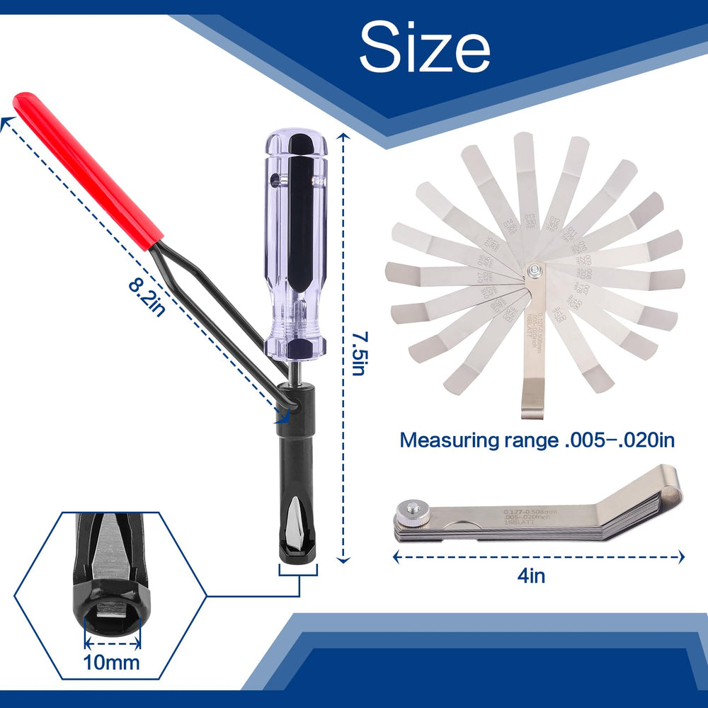 JNSOET 10mm valve clearance tool supports Honda/Nissan/Toyota engines.