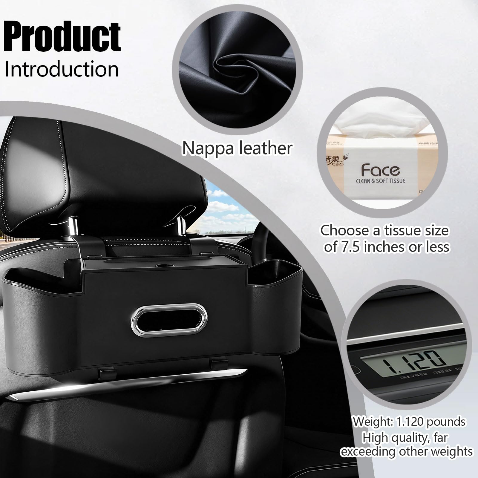 Joezhe backseat organizer handbag holder keeps purses within reach.