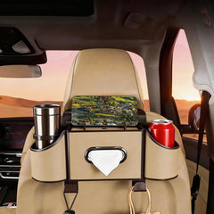 Joezhe backseat storage in SUV demonstrating easy installation and access.