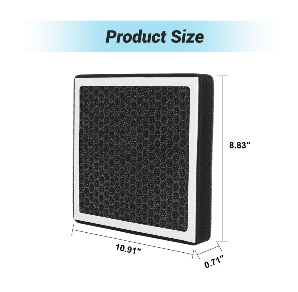 JOGO AUTO filter media layers close-up activated carbon and melt-blown fabric