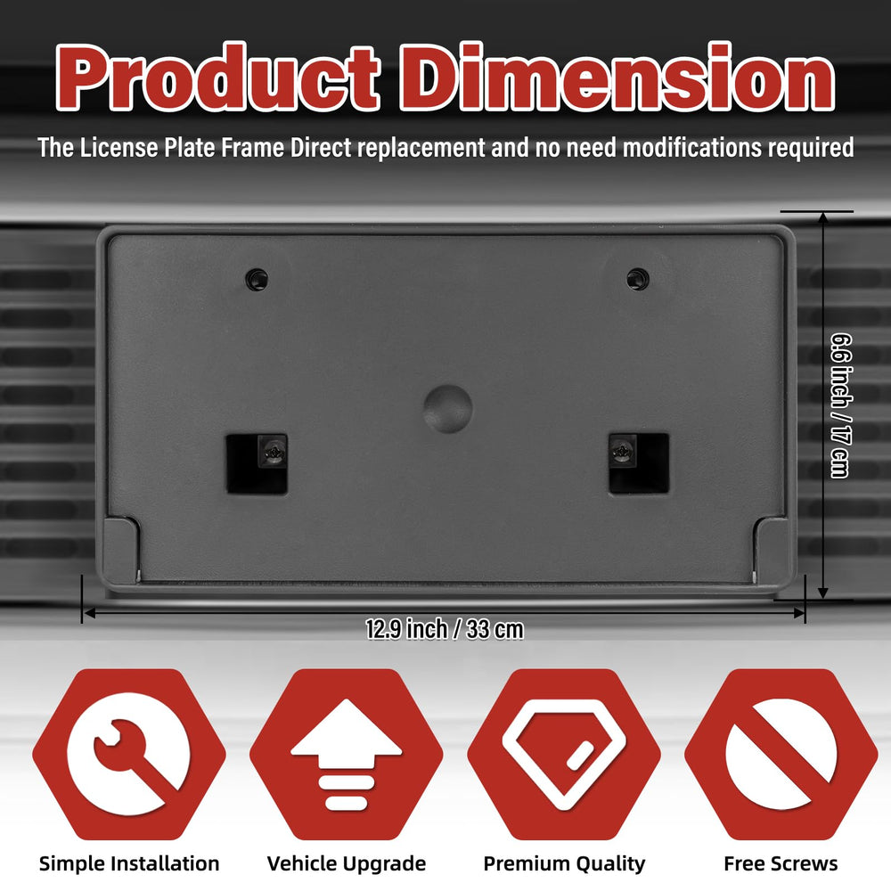 RAM front bracket kit includes mounting hardware for drill-free installation.