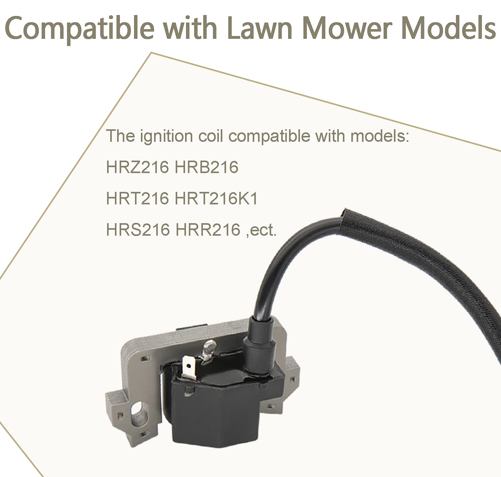 JOHAHTANG ignition coil ensures reliable lawn care engine ignition across conditions.