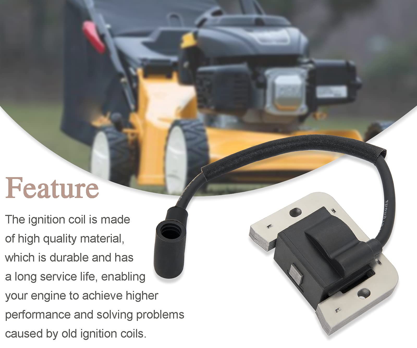 JOHAHTANG ignition coil with wiring harness ready for wiring