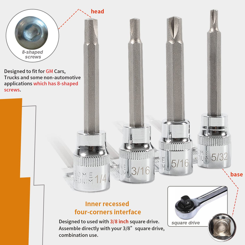 Johntruck clutch head bit socket 1-4 size for heavy-duty tasks.