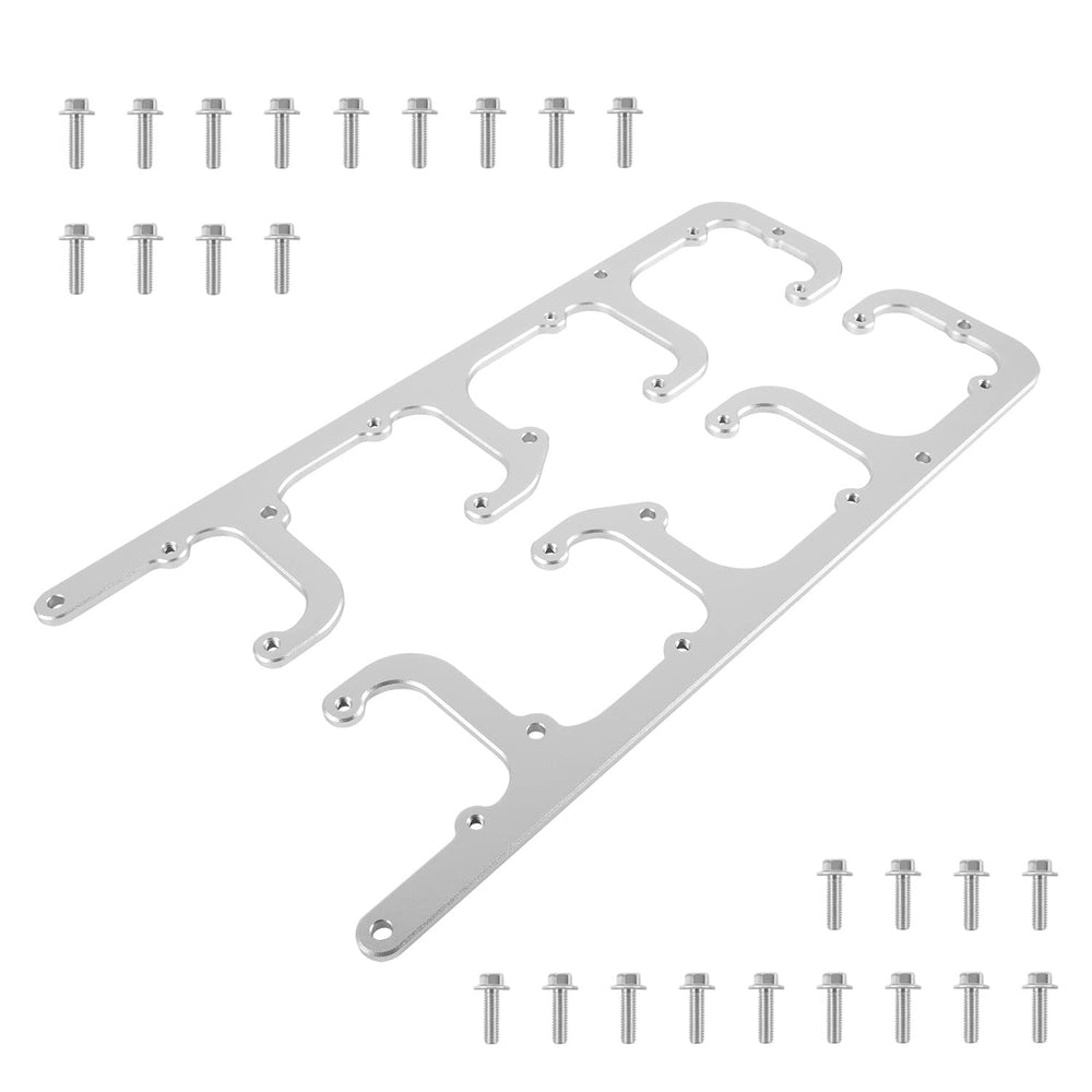 Johntruck valve-cover fit demo shows brackets aligning for proper routing