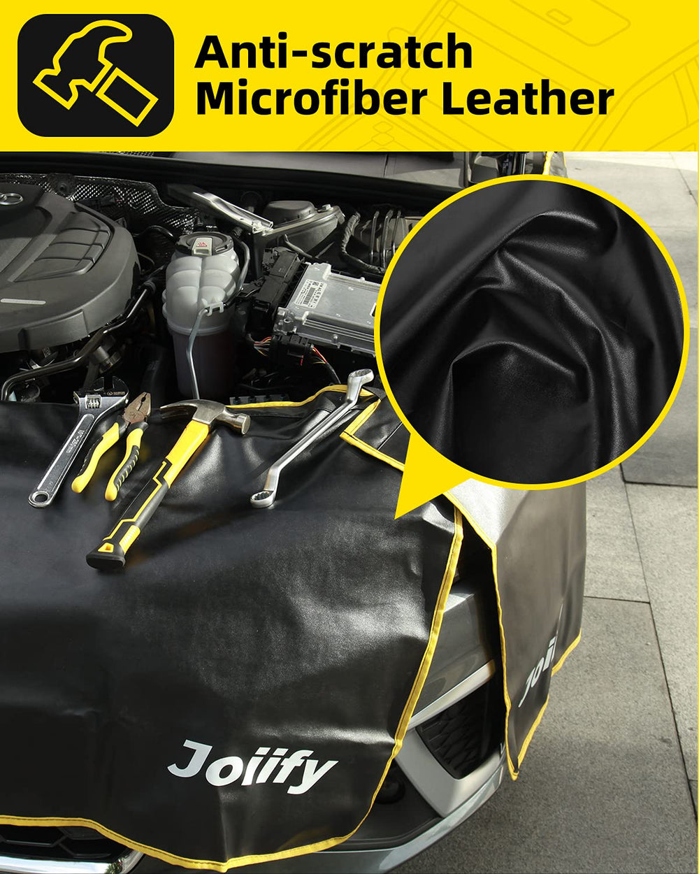 Joiify microfiber leather provides durable, easy-to-clean protection