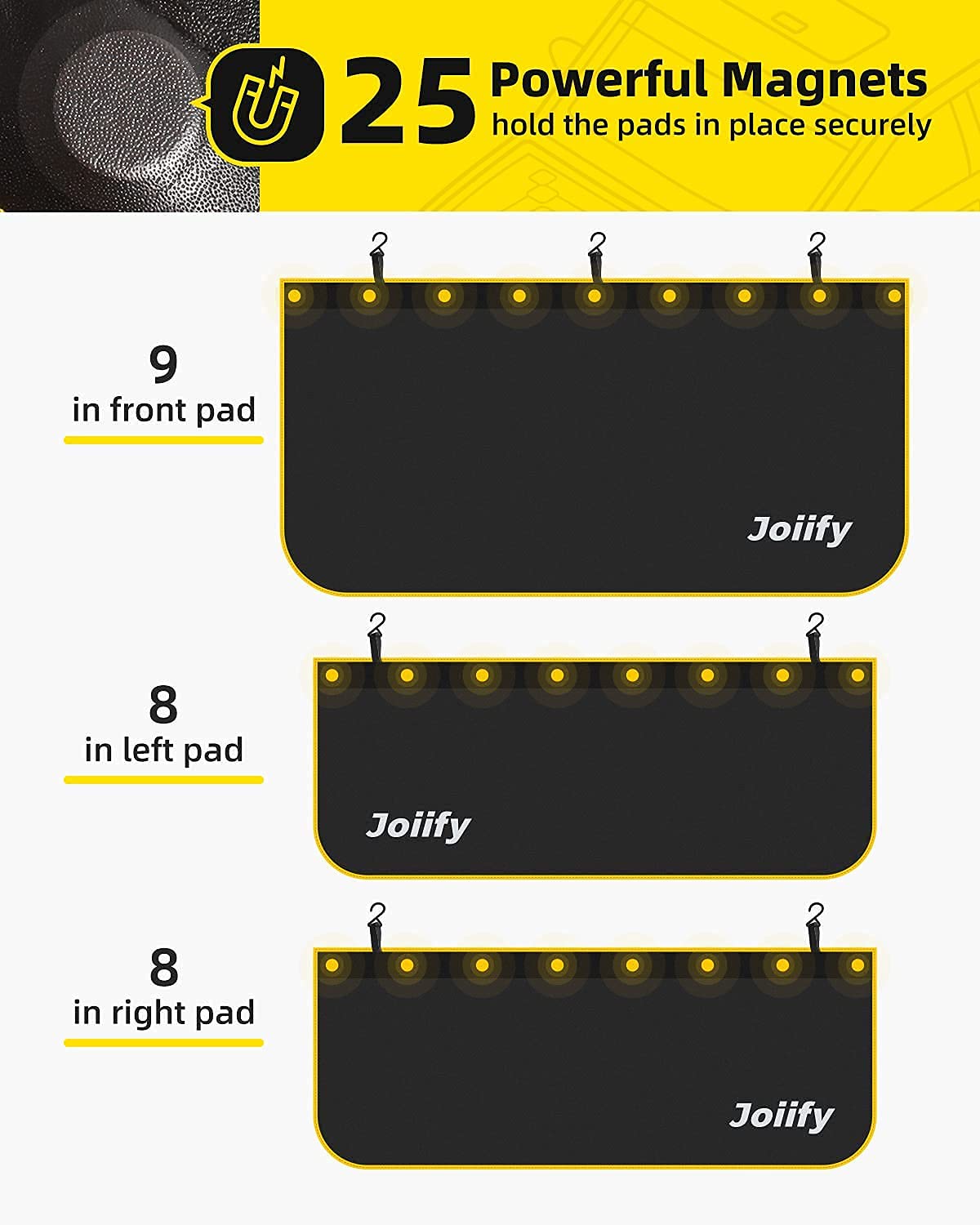 Joiify size L fender covers fit SUVs and light trucks for full front-end coverage