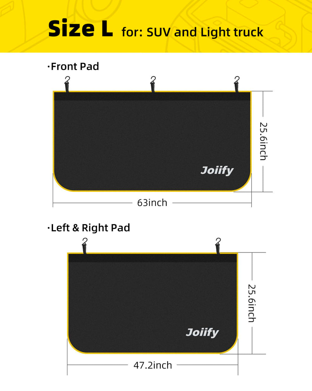 Joiify universal fit supports SUVs and light trucks during service