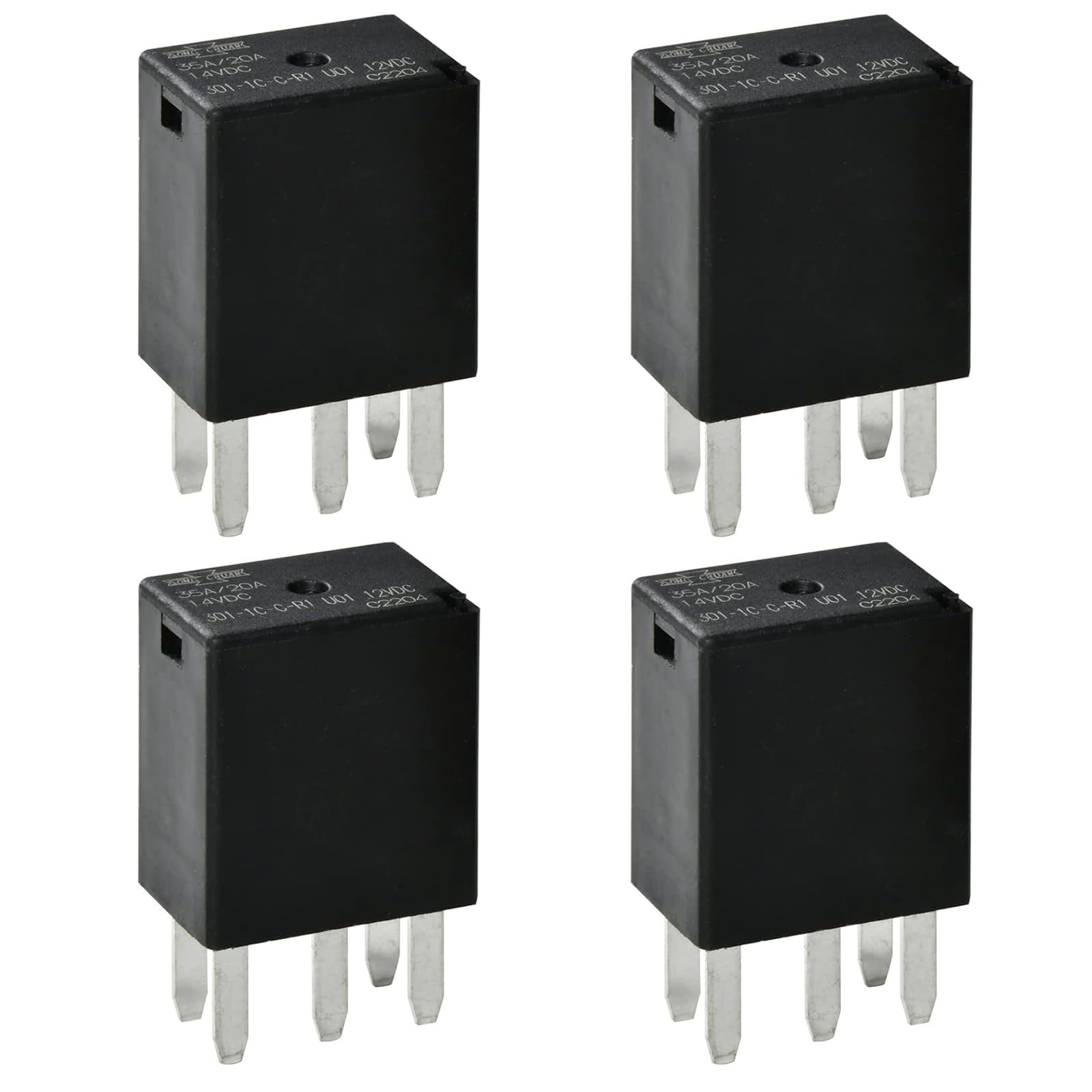 JOINAP automotive relay 5-pin top view demonstrates compact form for space-constrained installations.
