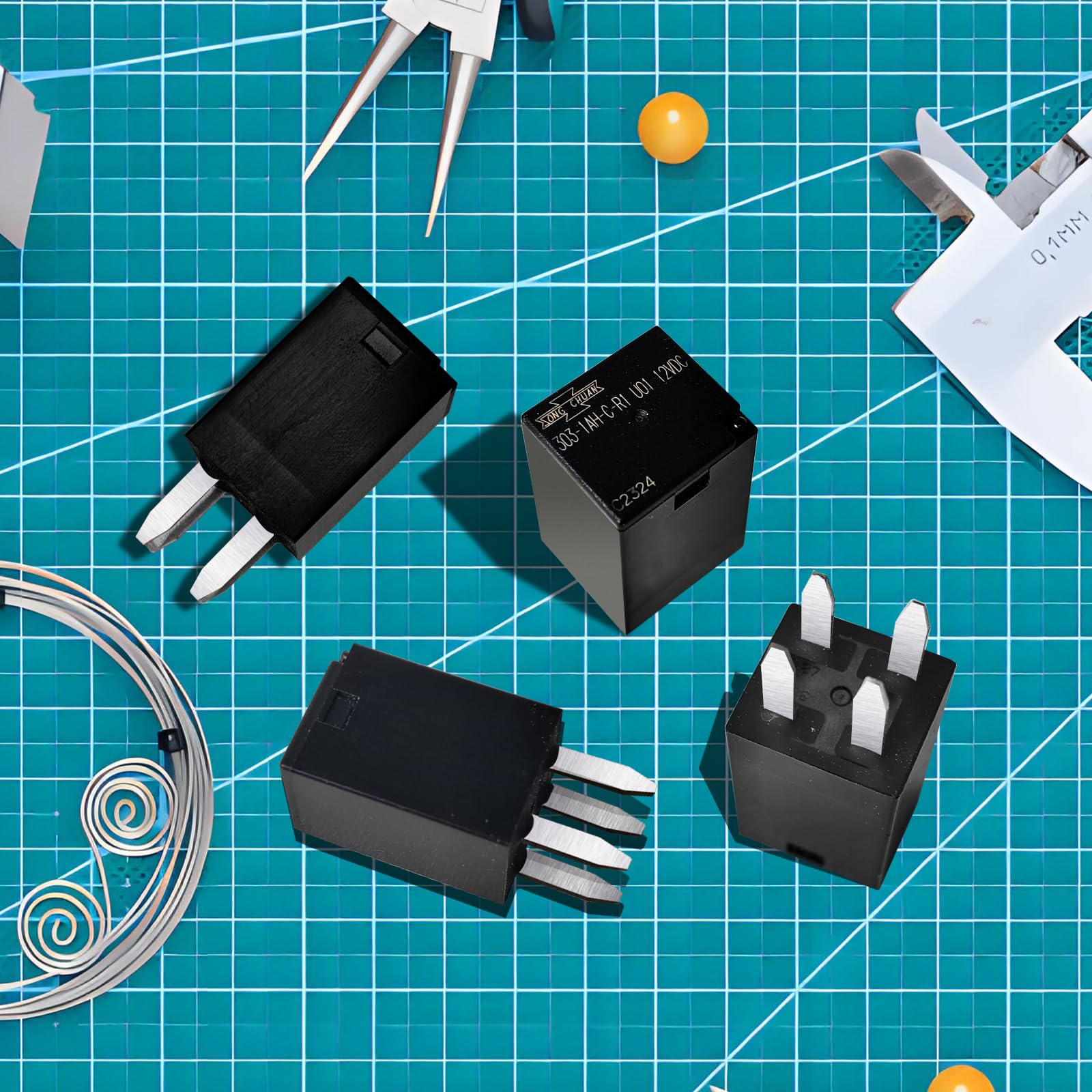 JOINAP 12VDC SPST relay installation image for Polaris vehicles.