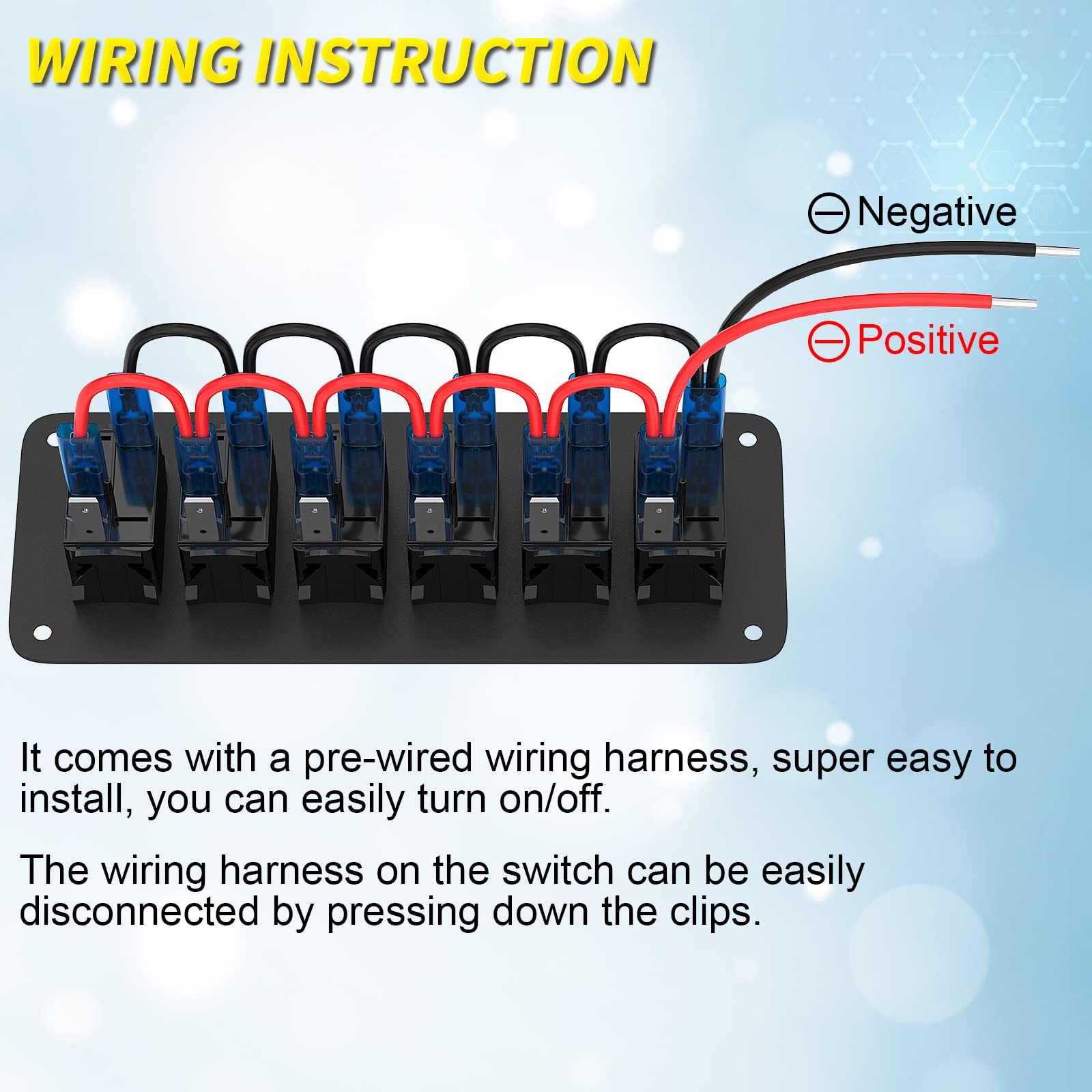 Joinfworld aluminum panel with ABS/PC switches for durability